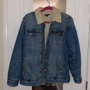 J.Crew Sherpa Lined Denim Jacket
